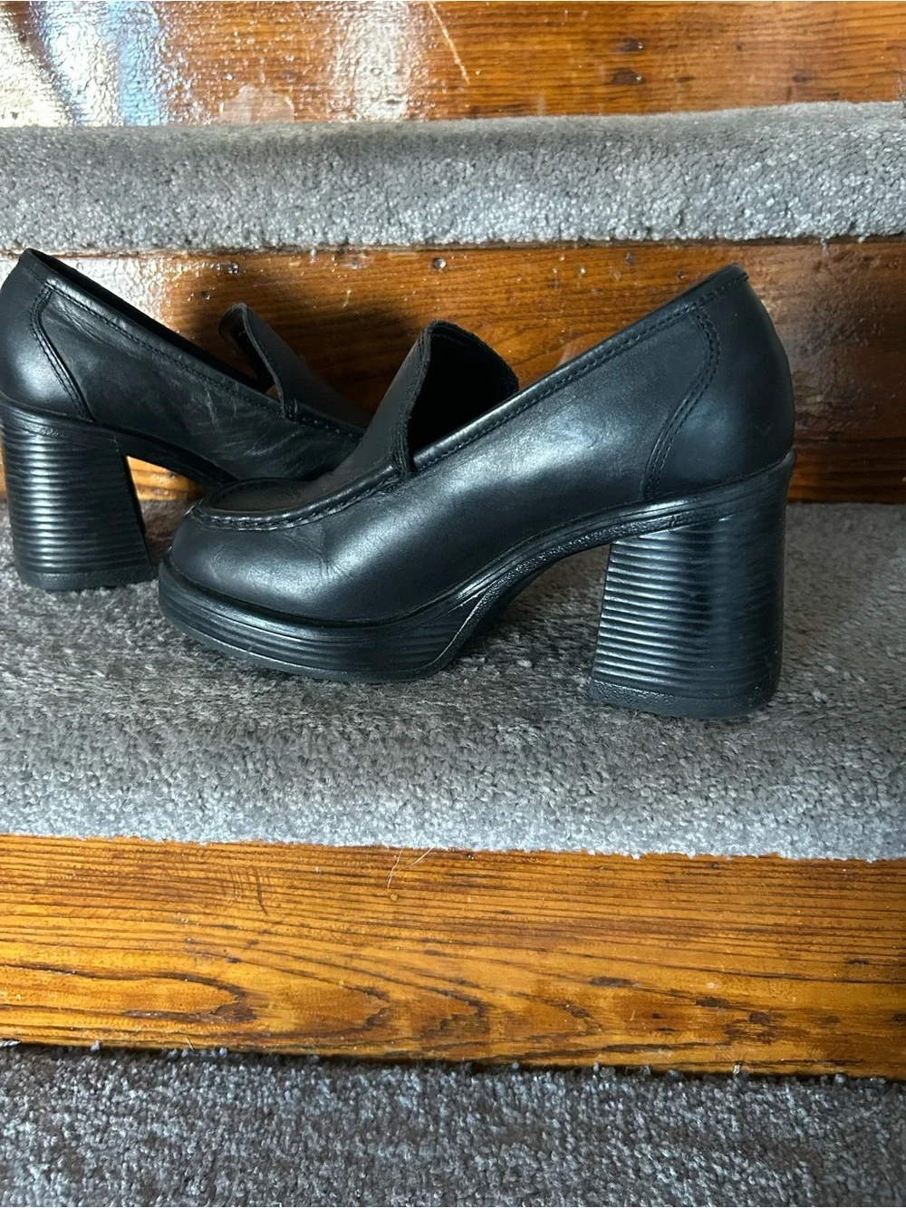 Vtg 90's Y2K Steve Madden Chunky Platform Oxford Heels